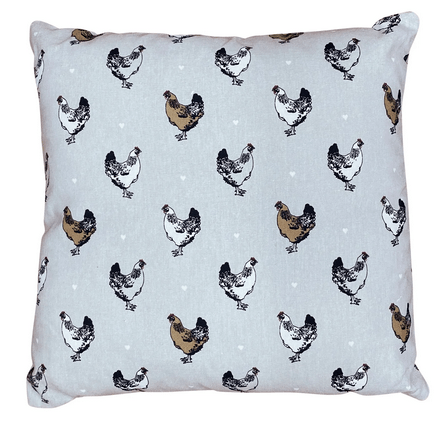 Scatter Cushion With A Chicken Print Design - Price Crash Furniture