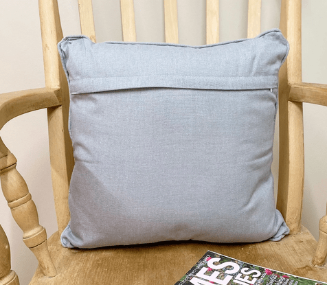 Scatter Cushion With A Grey Heart Print Design 37cm - Price Crash Furniture