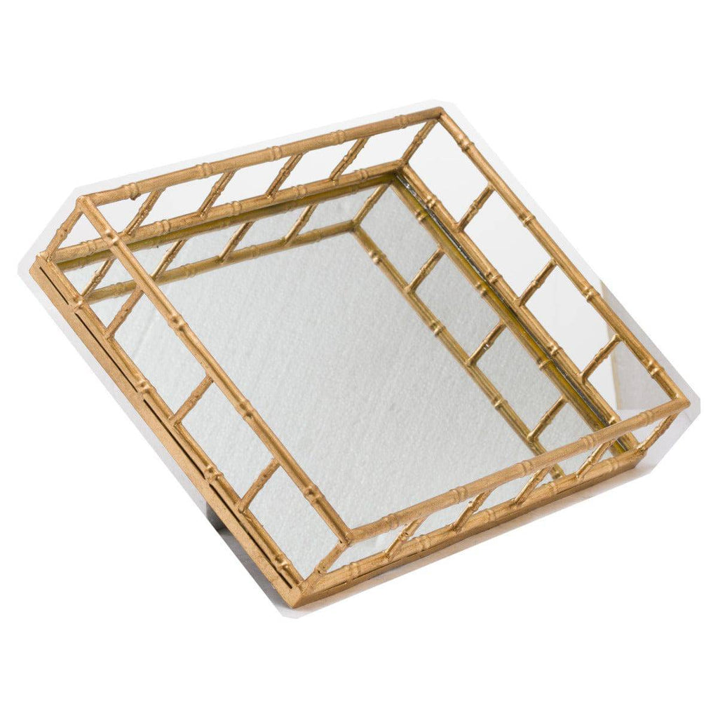 Set Of 2 Detailed Rectangular Trays - Price Crash Furniture