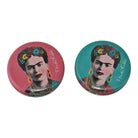 Set of 2 Frida Kahlo Design Compact Mirrors - Price Crash Furniture