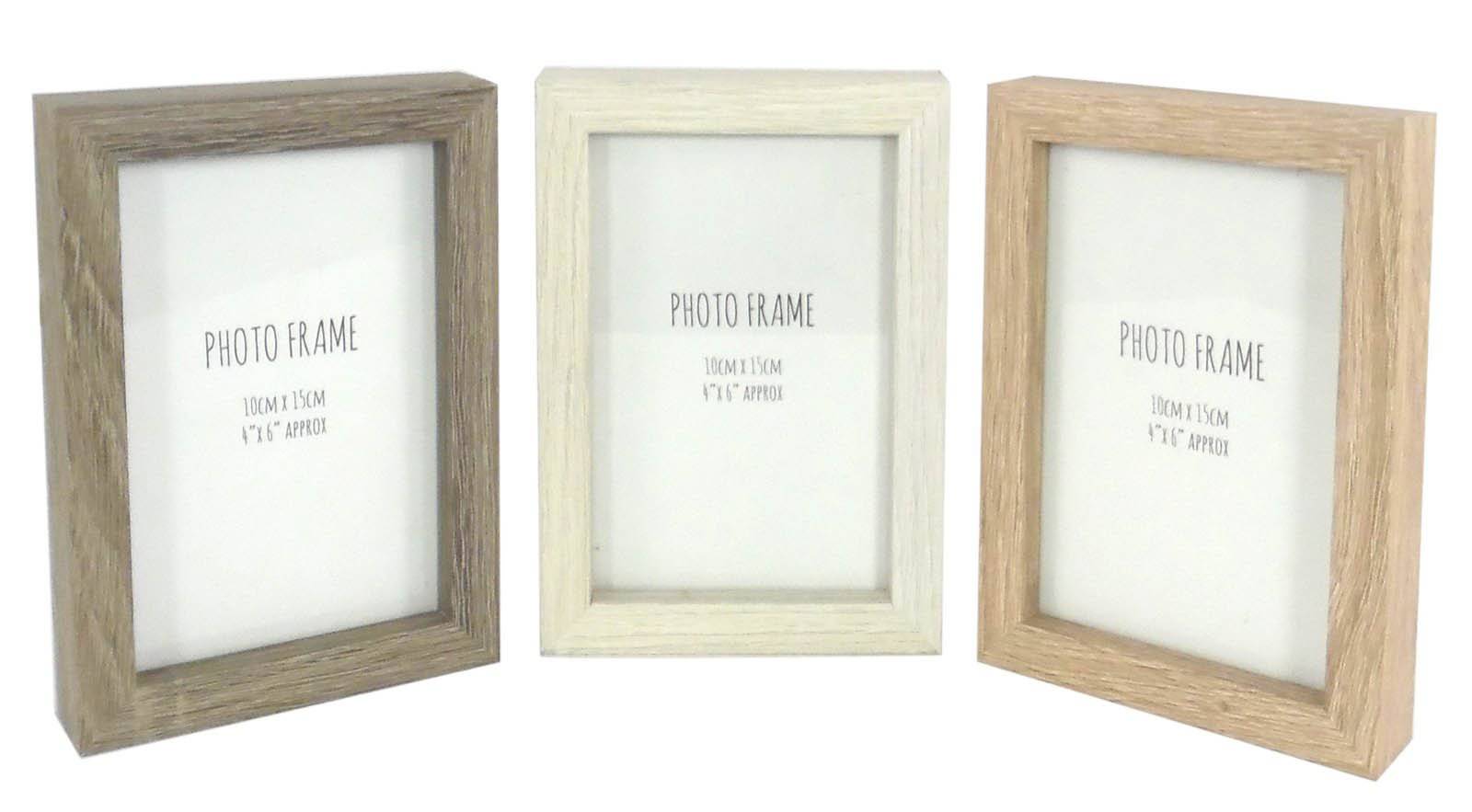 Set Of 3 Wooden Photo Frames - Price Crash Furniture