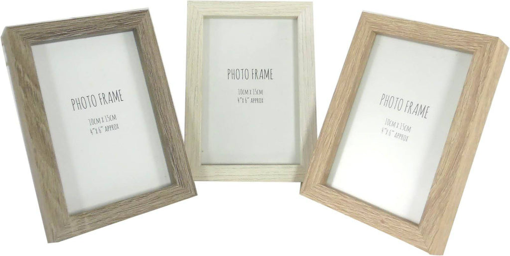 Set Of 3 Wooden Photo Frames - Price Crash Furniture