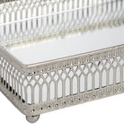 Set of Rectangular Nickel Plated Trays - Price Crash Furniture