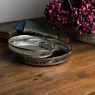 Set Of Two Circular Nickle Trays - Price Crash Furniture