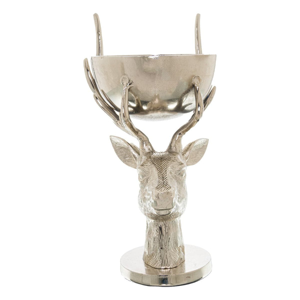 Silver Antler Serving Bowls Ornament - Price Crash Furniture