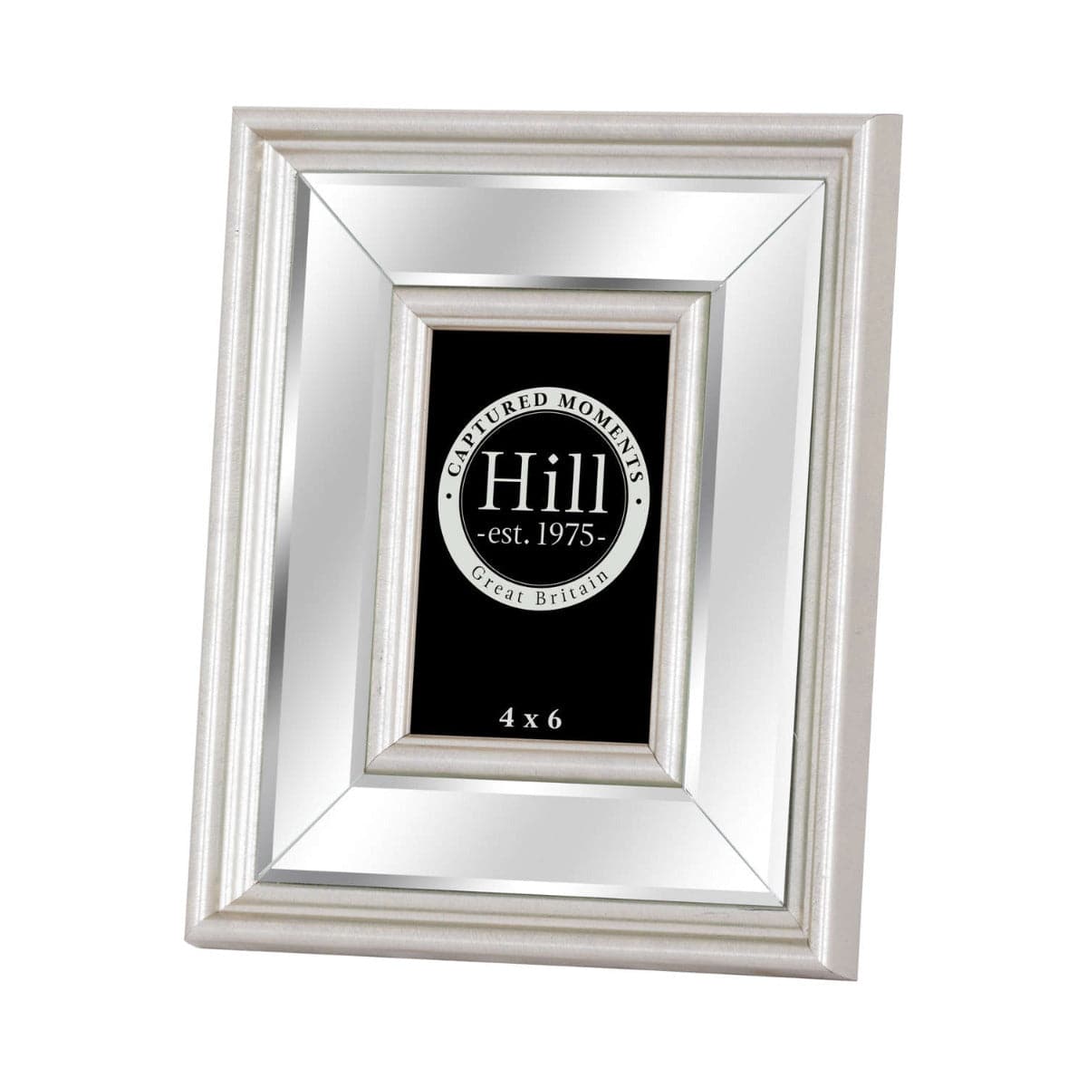 Silver Bevelled Mirrored Photo Frame 4X6 - Price Crash Furniture