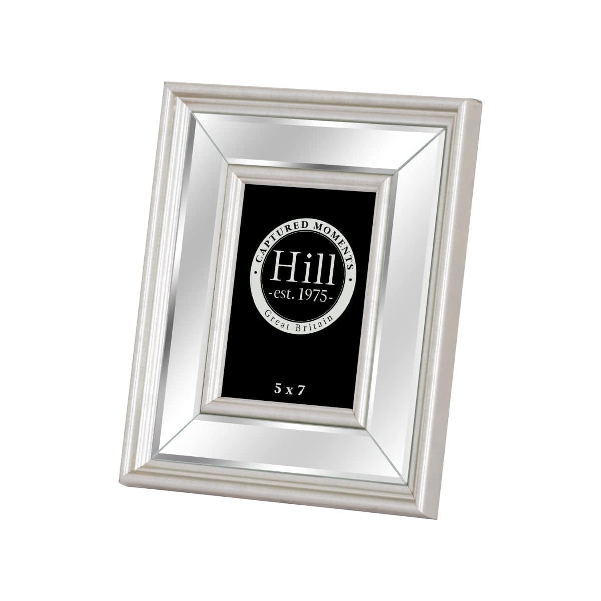 Silver Bevelled Mirrored Photo Frame 5X7 - Price Crash Furniture