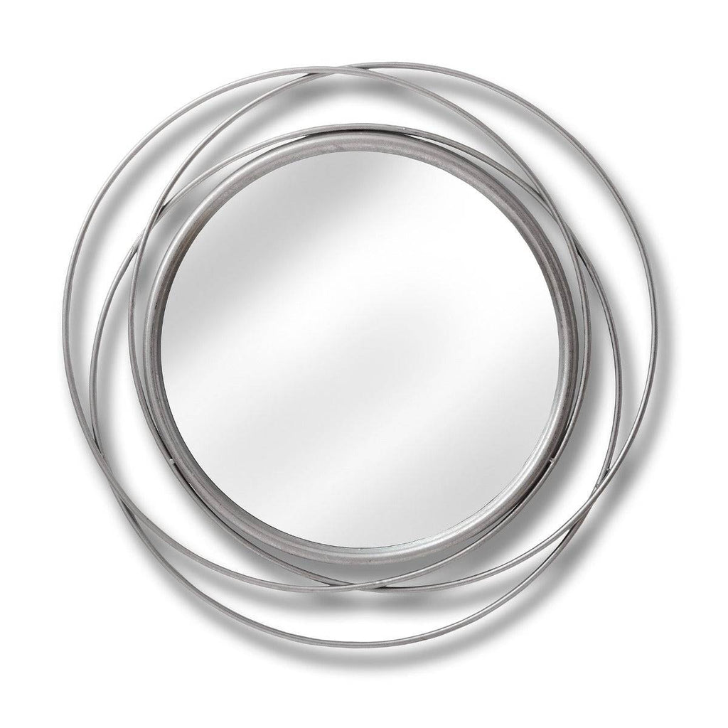 Silver Circled Wall Art Mirror - Price Crash Furniture