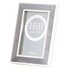 Silver Edged Grey Velvet 5X7 Photo Frame - Price Crash Furniture