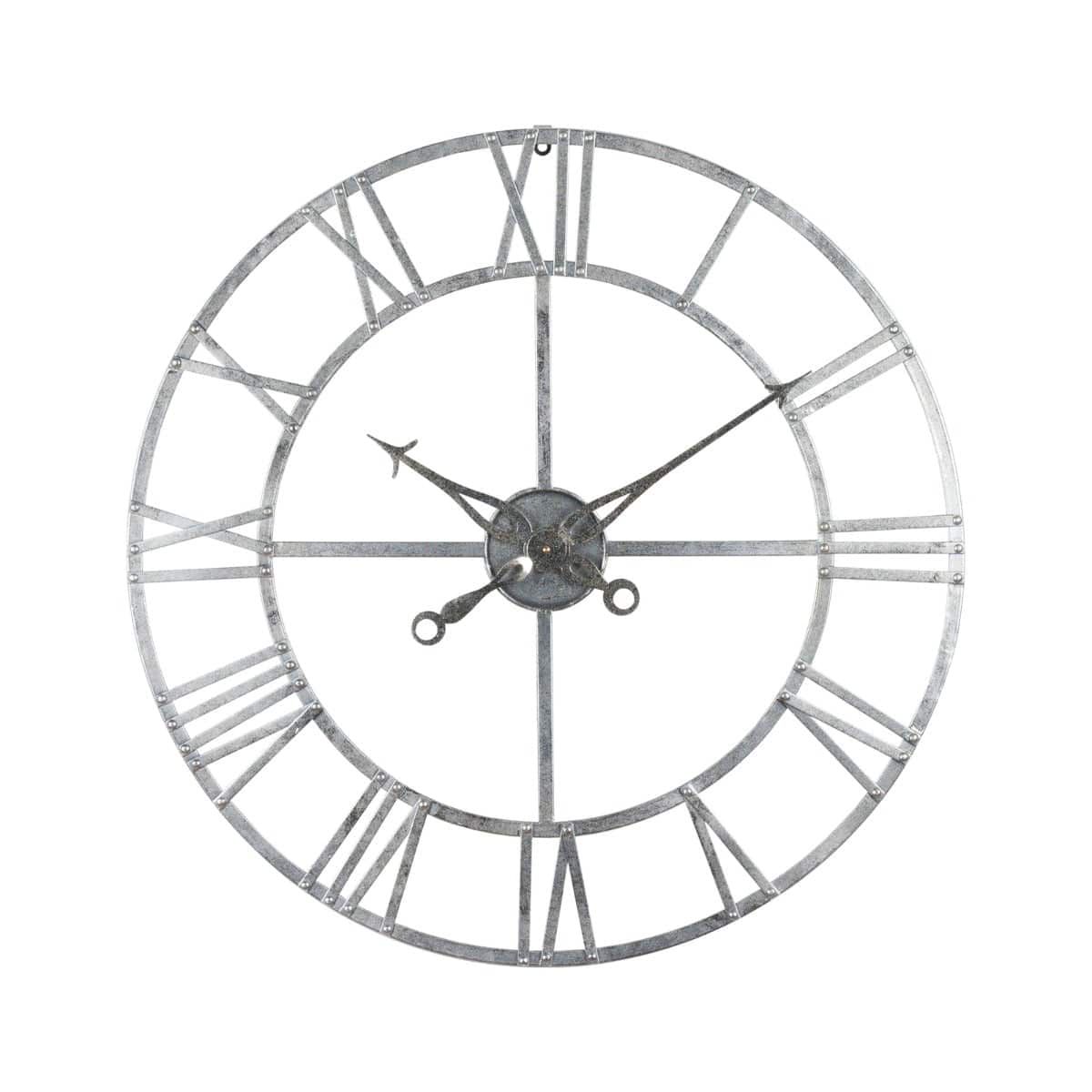 Silver Foil Skeleton Wall Clock - Price Crash Furniture