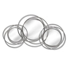 Silver Trio Multi Circled Wall Art Mirror - Price Crash Furniture