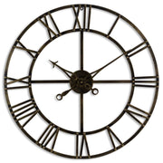 Small Antique Brass Skeleton Clock - Price Crash Furniture