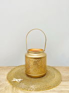 Small Copper Cut Out Design Lantern 27cm - Price Crash Furniture