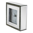 Small Freestanding Mirrored and Jewelled Table Clock - Price Crash Furniture