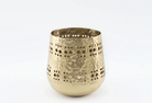 Small Gold Candle Pot 13.5cm - Price Crash Furniture