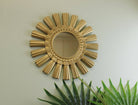 Small Gold Sunburst Mirror 30cm - Price Crash Furniture