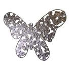 Small Silver Metal Butterfly Design Wall Decor - Price Crash Furniture