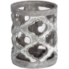 Small Stone Effect Patterned Candle Holder - Price Crash Furniture