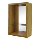 Small Veneered Mirror Shelf Unit, 31x21cm - Price Crash Furniture