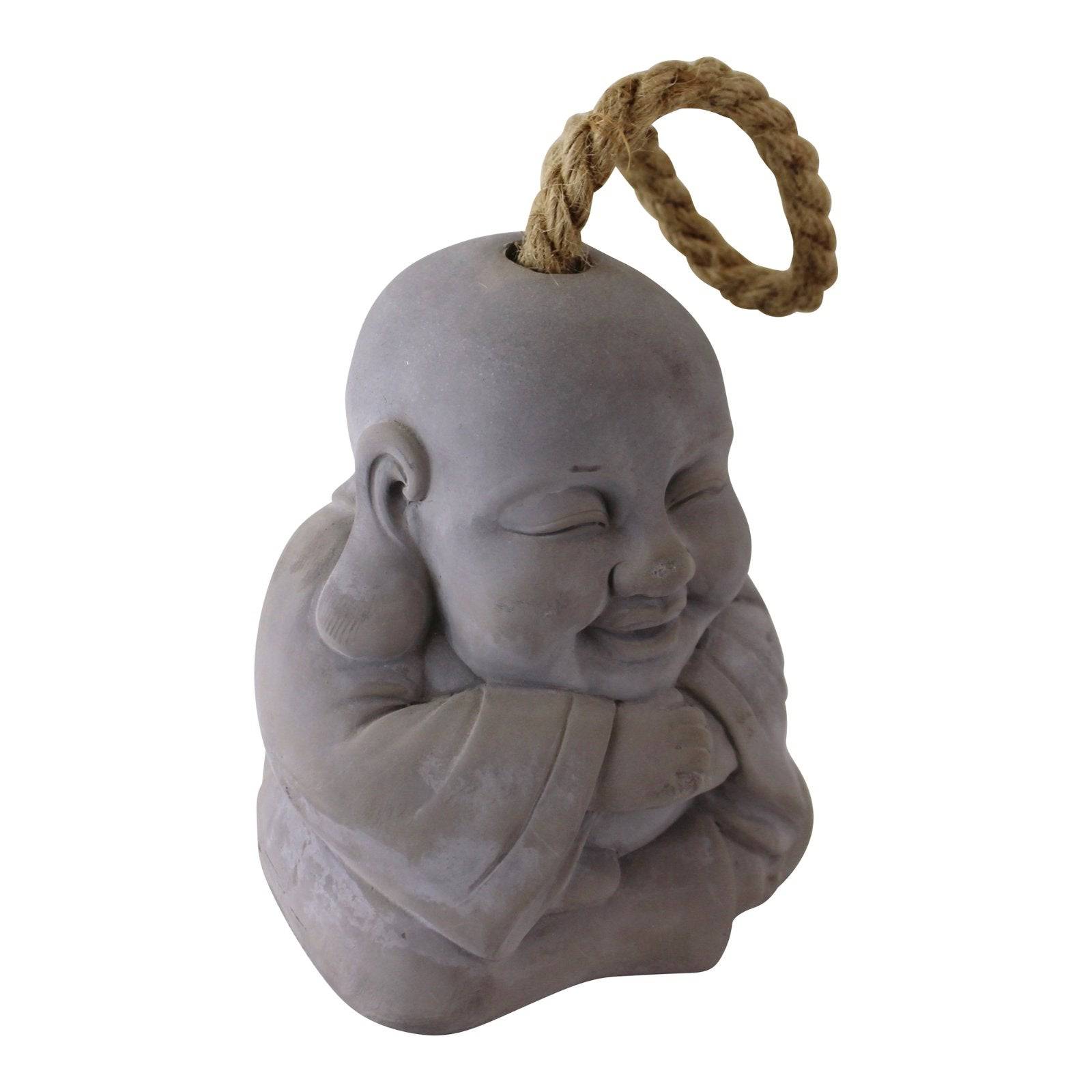 Smiling Buddha Grey Cement Doorstop - Price Crash Furniture