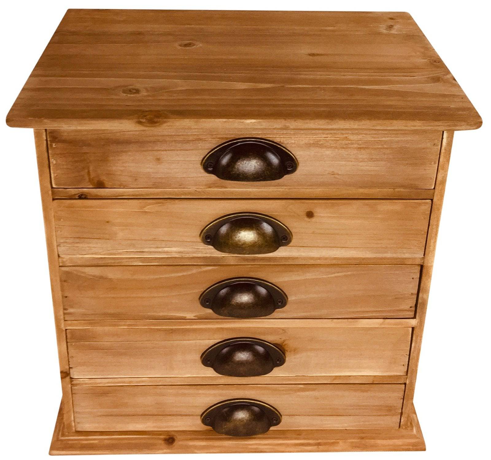 Solid Wood Trinket With 5 Drawers 38cm - Price Crash Furniture