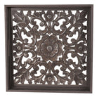 Square Carved Metallic Hampton Tray - Price Crash Furniture