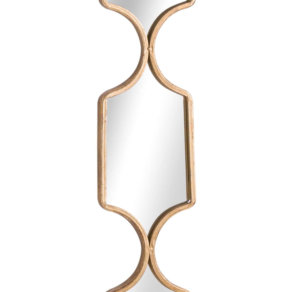 Square Decorative Hanging Collage Mirror In Gold - Price Crash Furniture