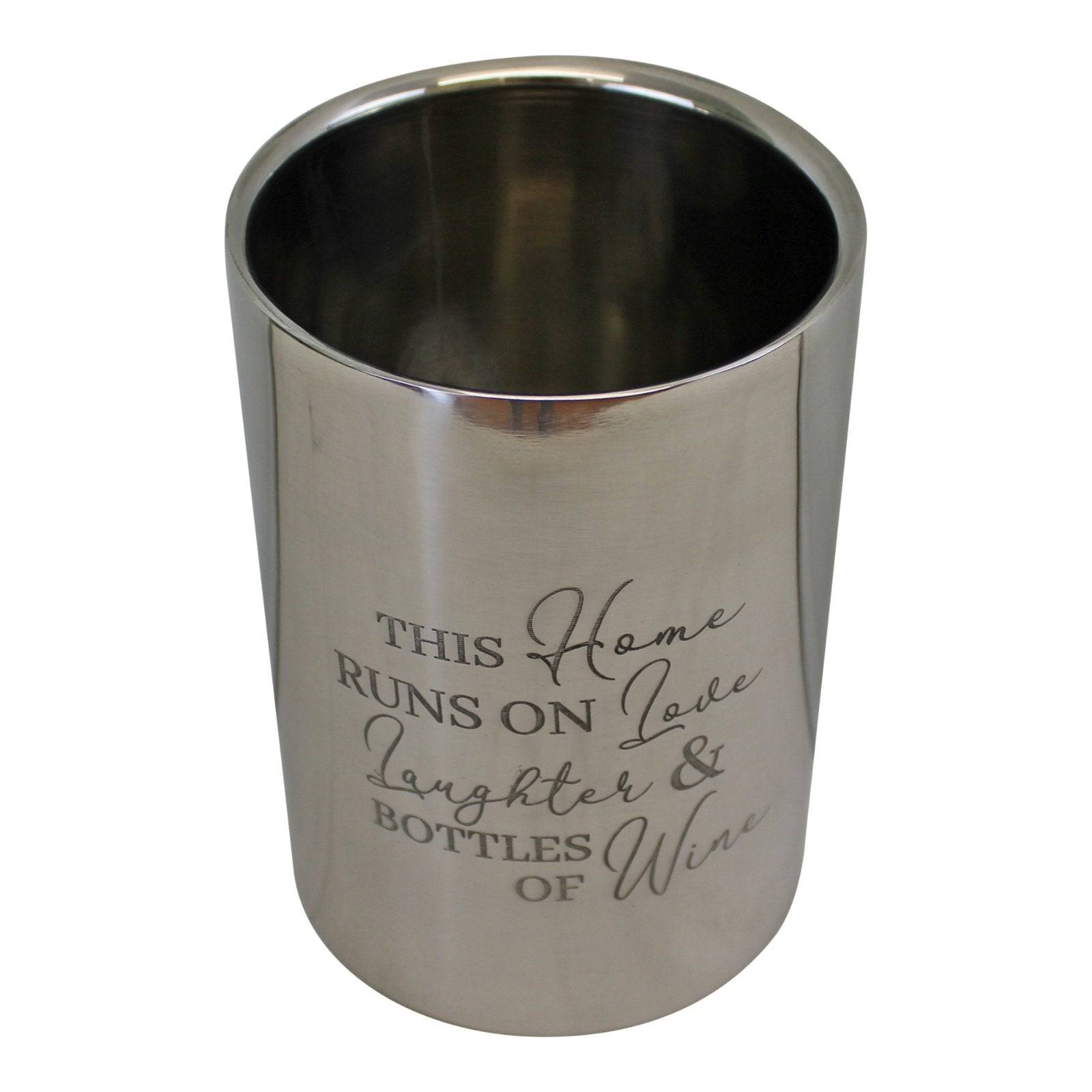 Stainless Steel Double Walled Wine Cooler with Engraving - Price Crash Furniture