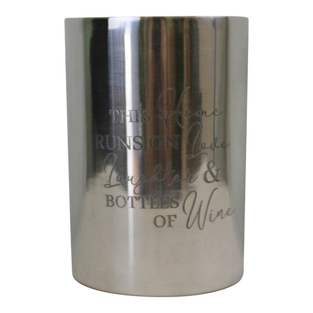 Stainless Steel Double Walled Wine Cooler with Engraving - Price Crash Furniture
