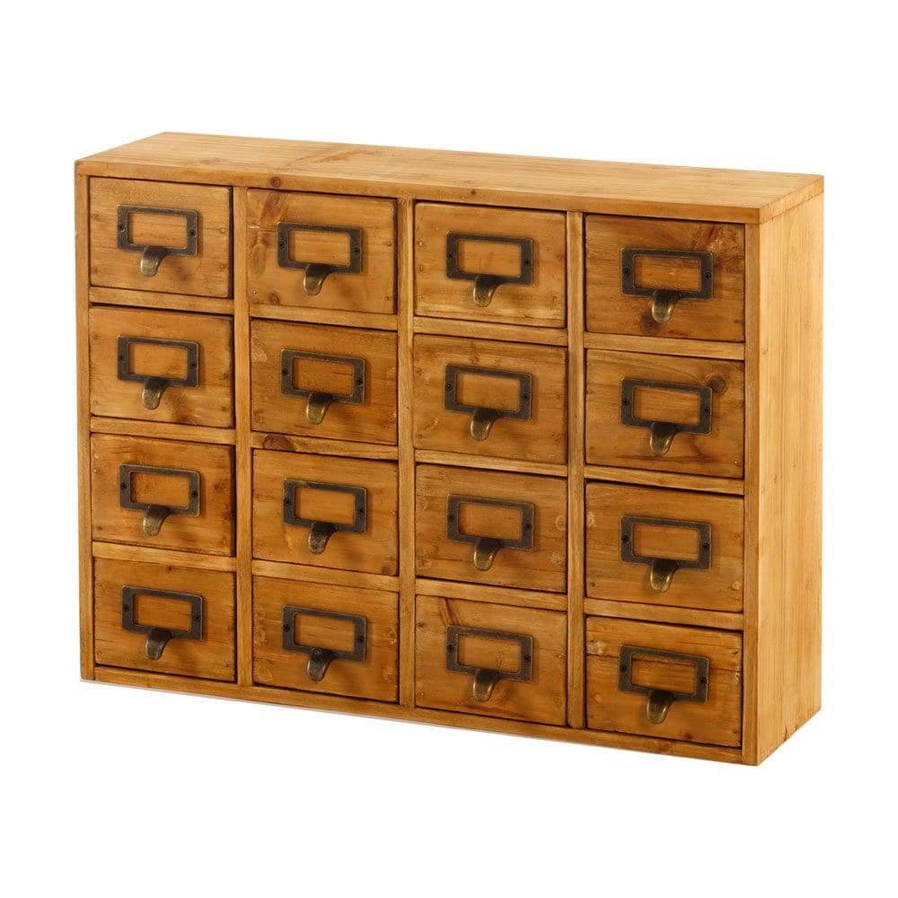 Storage Drawers (16 drawers) 35 x 15 x 46.5cm - Price Crash Furniture