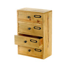 Tall 4 Drawers Wooden Storage 23 x 13 x 34 cm - Price Crash Furniture