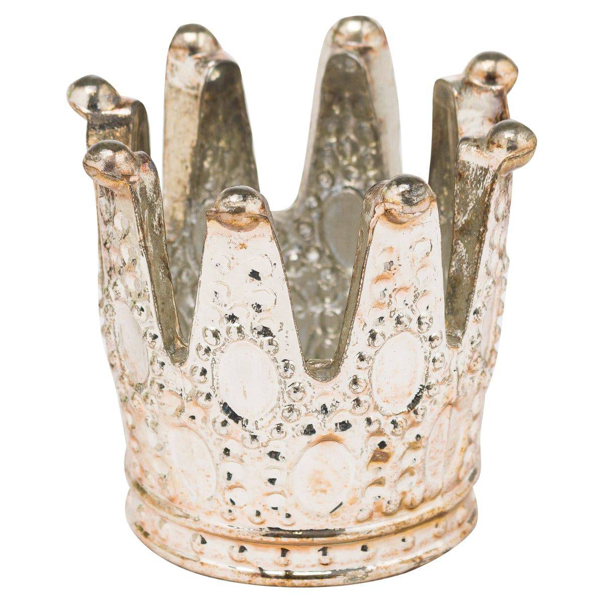 The Noel Collection Burnished Crown Tealight Holder - Price Crash Furniture