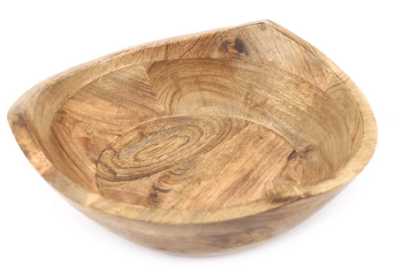 Triangular Shaped Wooden Bowl - Price Crash Furniture