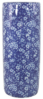 Umbrella Stand, Vintage Blue & White Daisies Design - Price Crash Furniture