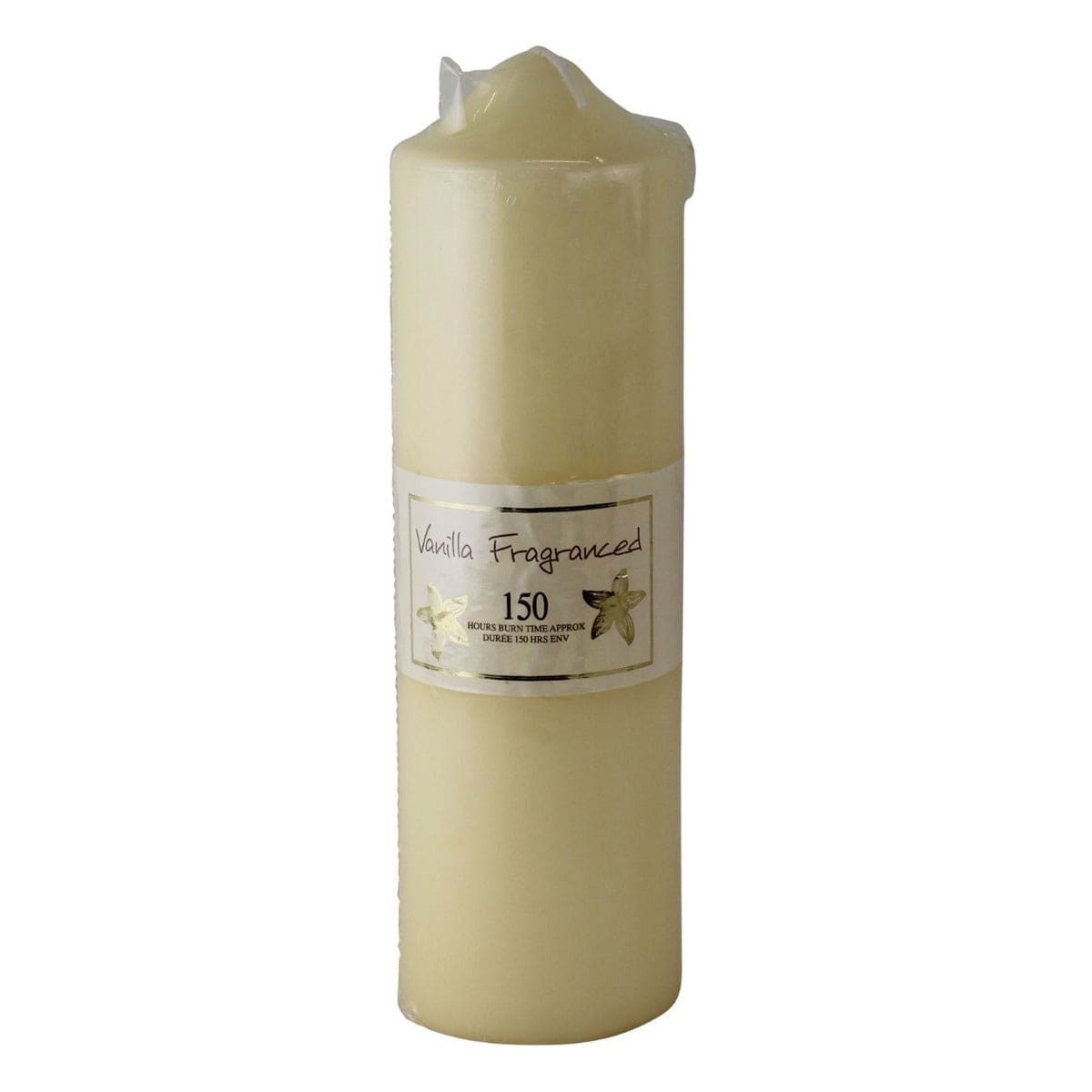 Vanilla Fragranced Pillar Candle, 150hr Burn Time - Price Crash Furniture