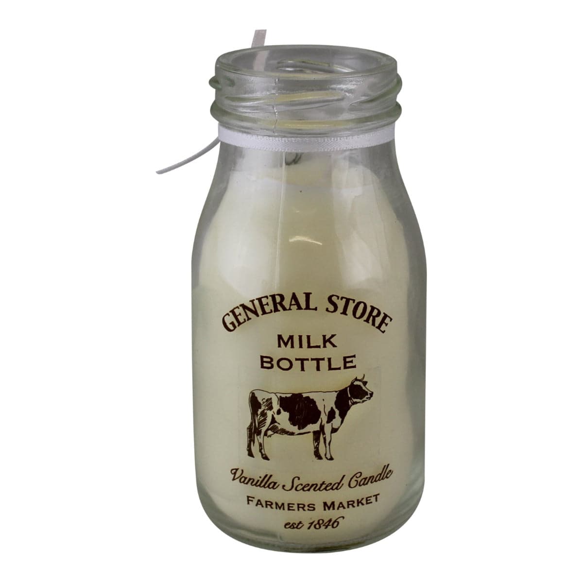 Vanilla Scented Milk Bottle Candle - Price Crash Furniture