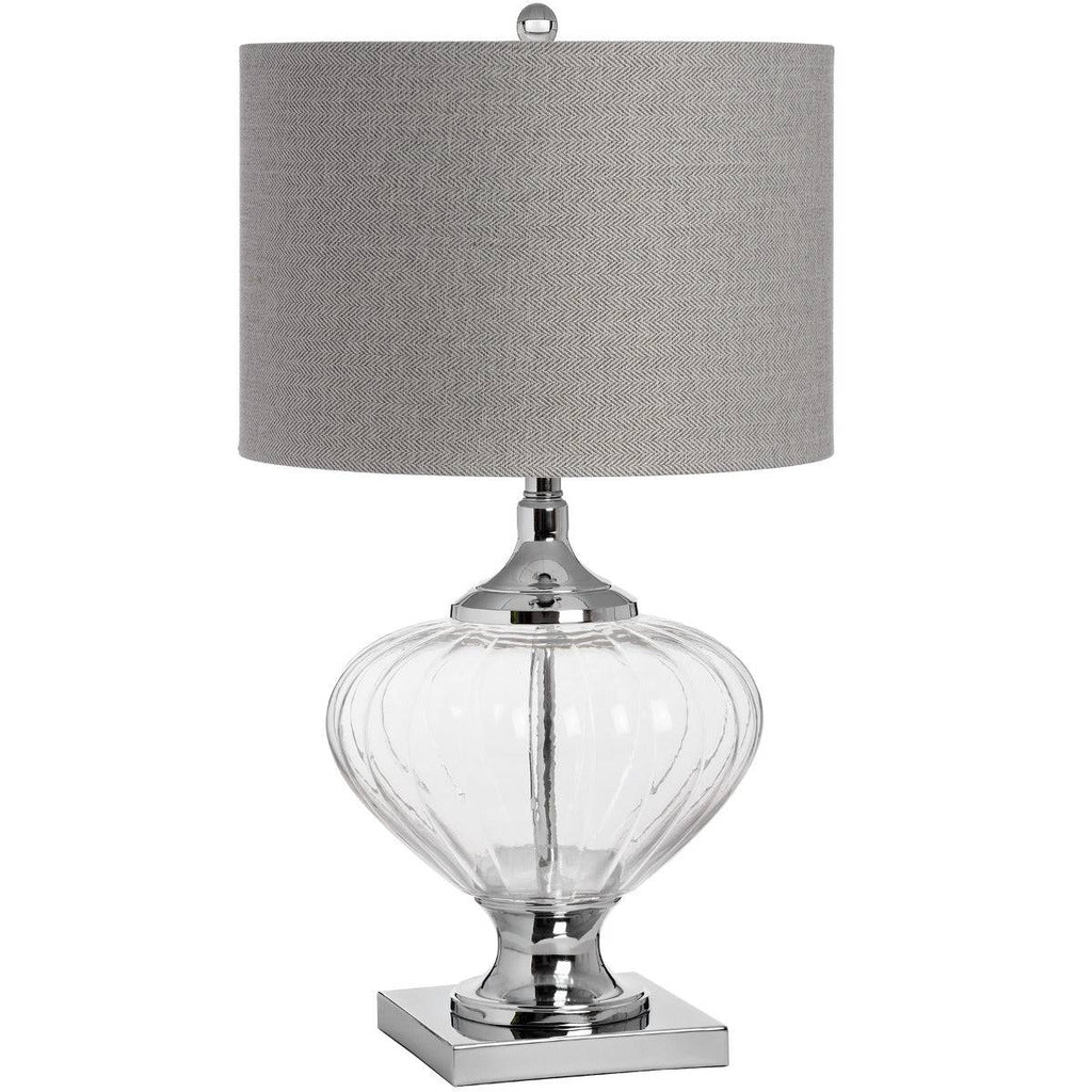 Verona Glass Table Lamp - Price Crash Furniture