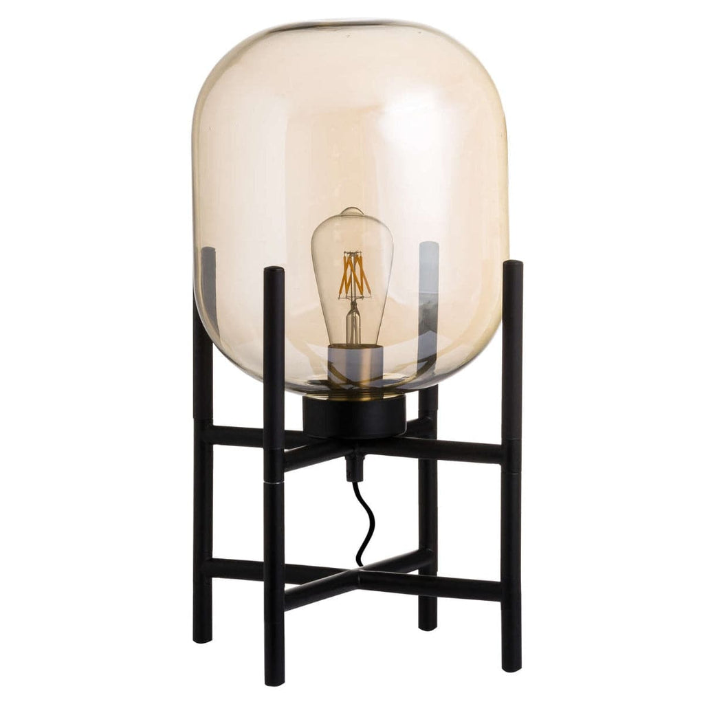 Vintage Industrial Glass Glow Lamp - Price Crash Furniture