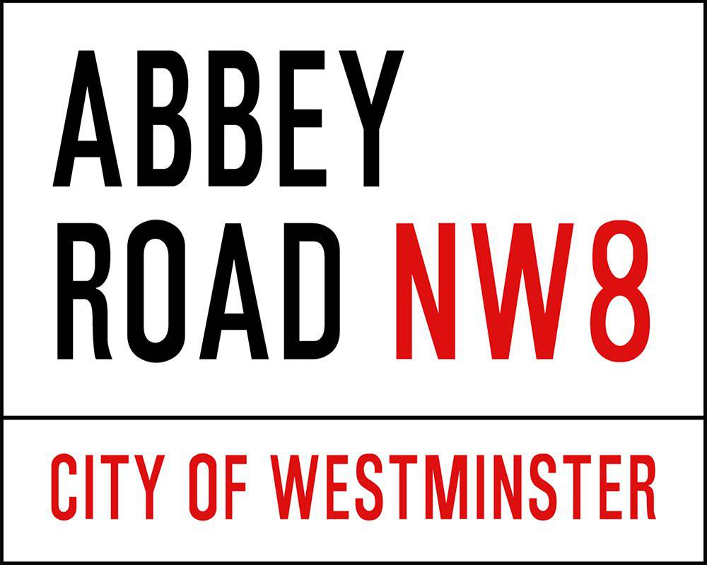 Vintage Metal Sign - Abbey Road, London Street Sign - Price Crash Furniture