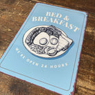 Vintage Metal Sign - Bed And Breakfast Sign - Price Crash Furniture