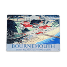 Vintage Metal Sign - British Railways Retro Advertising, Bournemouth - Price Crash Furniture