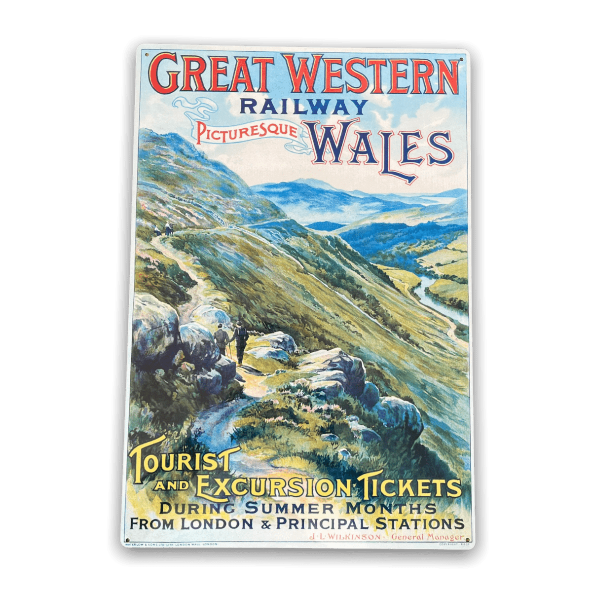 Vintage Metal Sign - British Railways Retro Advertising, Great Western Wales - Price Crash Furniture