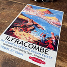 Vintage Metal Sign - British Railways Retro Advertising, Ilfracombe - Price Crash Furniture