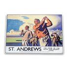 Vintage Metal Sign - British Railways Retro Advertising, St Andrews, Scotland - Price Crash Furniture