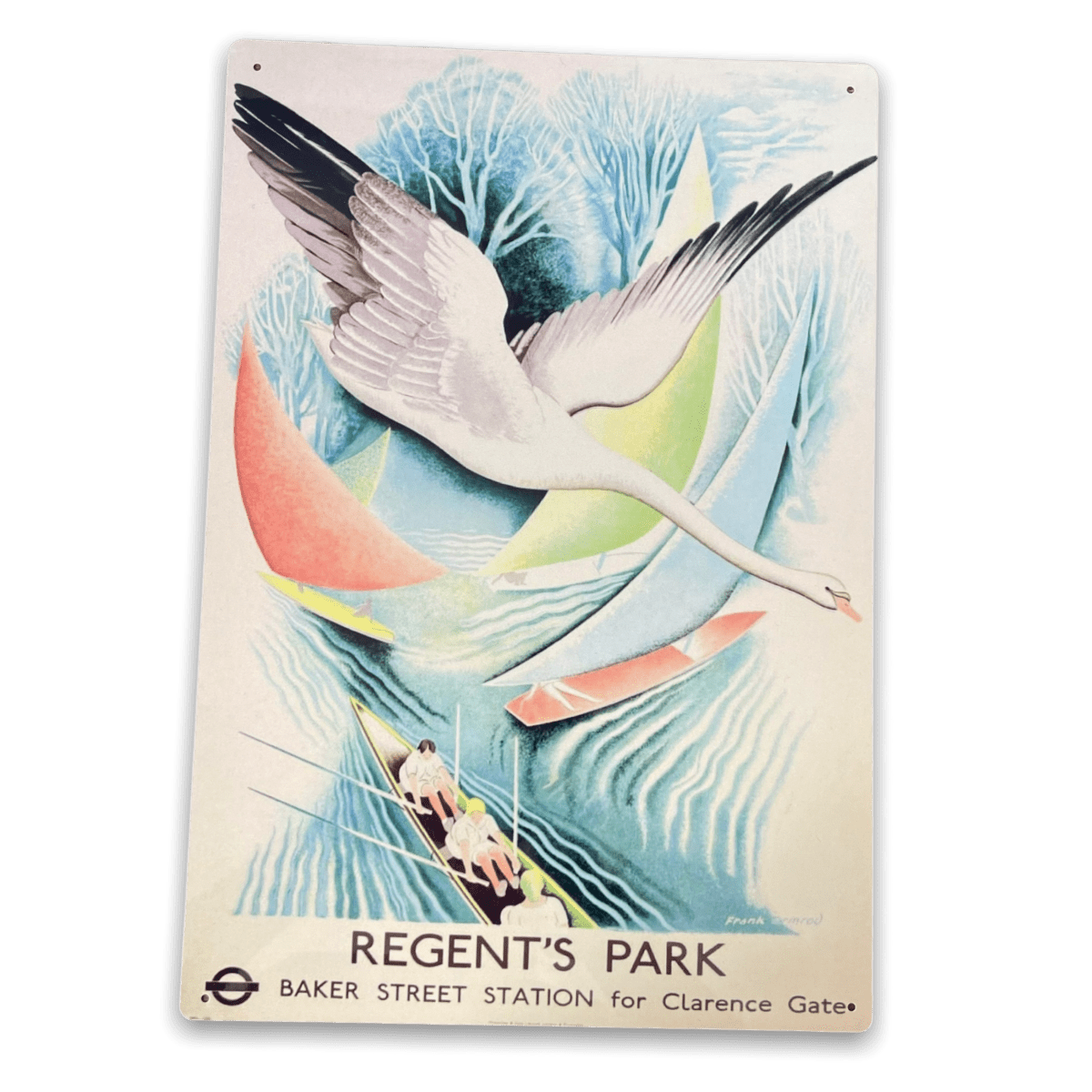 Vintage Metal Sign - London Underground, Baker Street For Regent's Park - Price Crash Furniture
