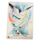 Vintage Metal Sign - London Underground, Baker Street For Regent's Park - Price Crash Furniture