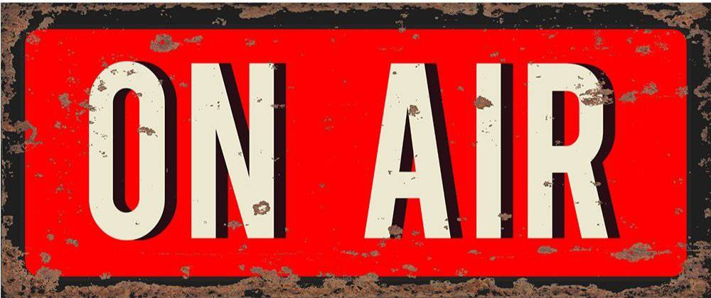 Vintage Metal Sign - On Air Recording Sign - Price Crash Furniture