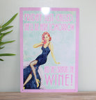 Vintage Metal Sign - Pin Up Girl - Price Crash Furniture