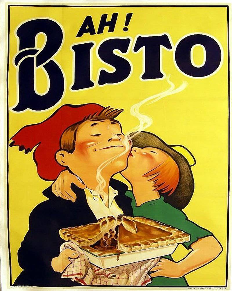 Vintage Metal Sign - Retro Advertising - Ah Bisto - Price Crash Furniture