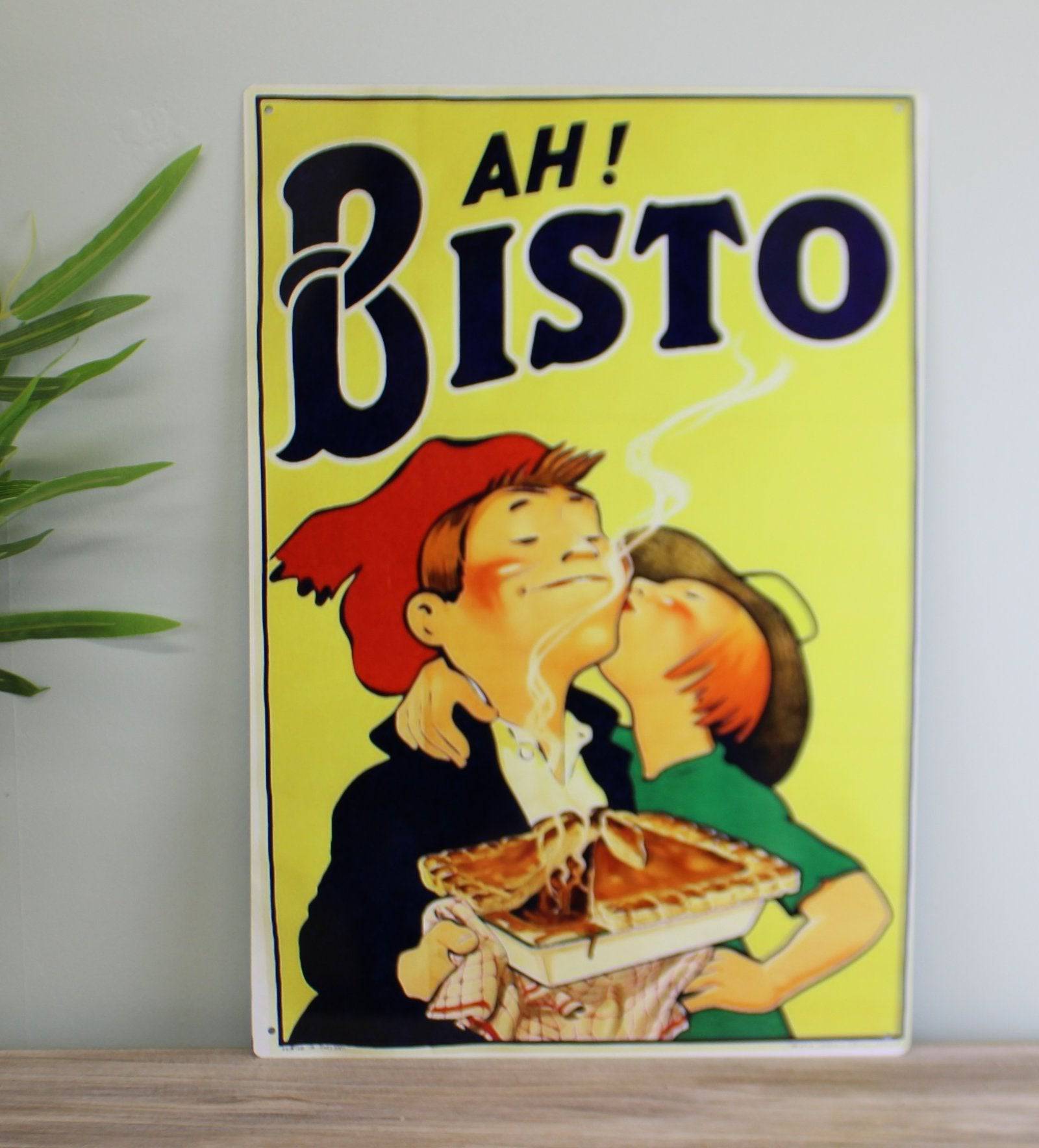 Vintage Metal Sign - Retro Advertising - Ah Bisto - Price Crash Furniture